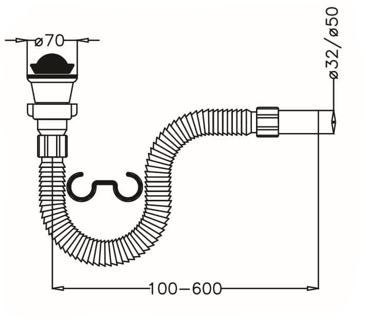 Lavabo Sifonu (Ø32)