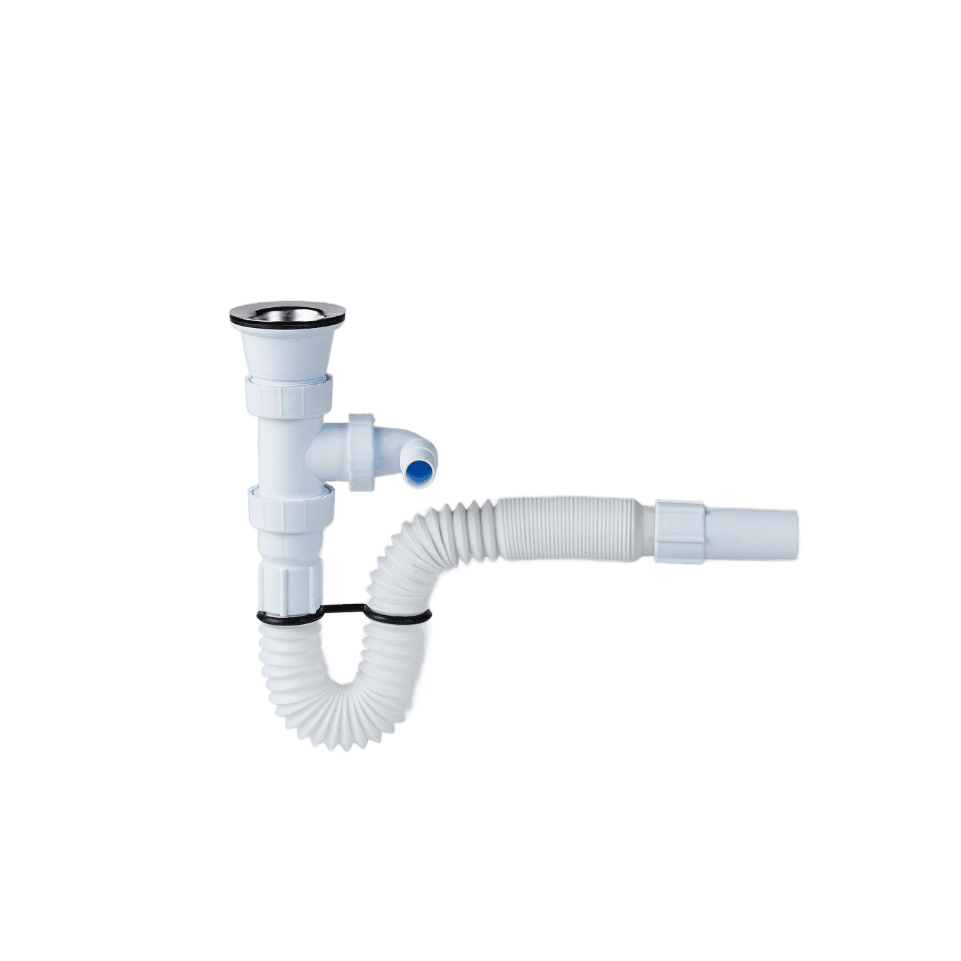 Flexible Washbasin and Sink Siphon with Dishwasher Outlet (Ø32)