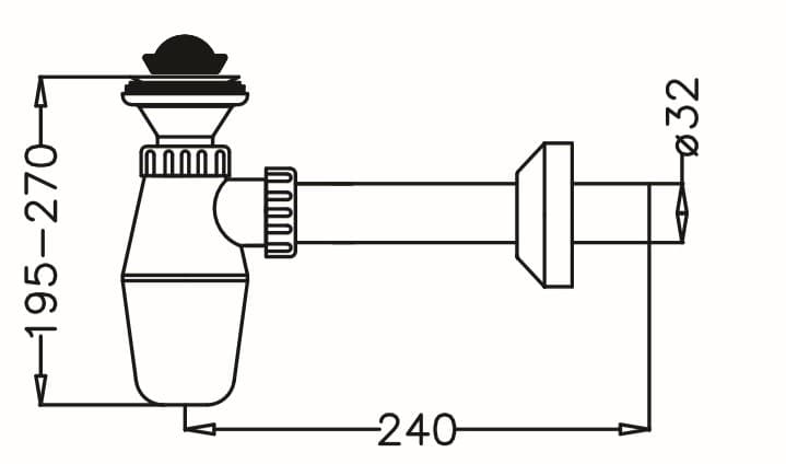 Lavabo Sifonu 1 1/4″