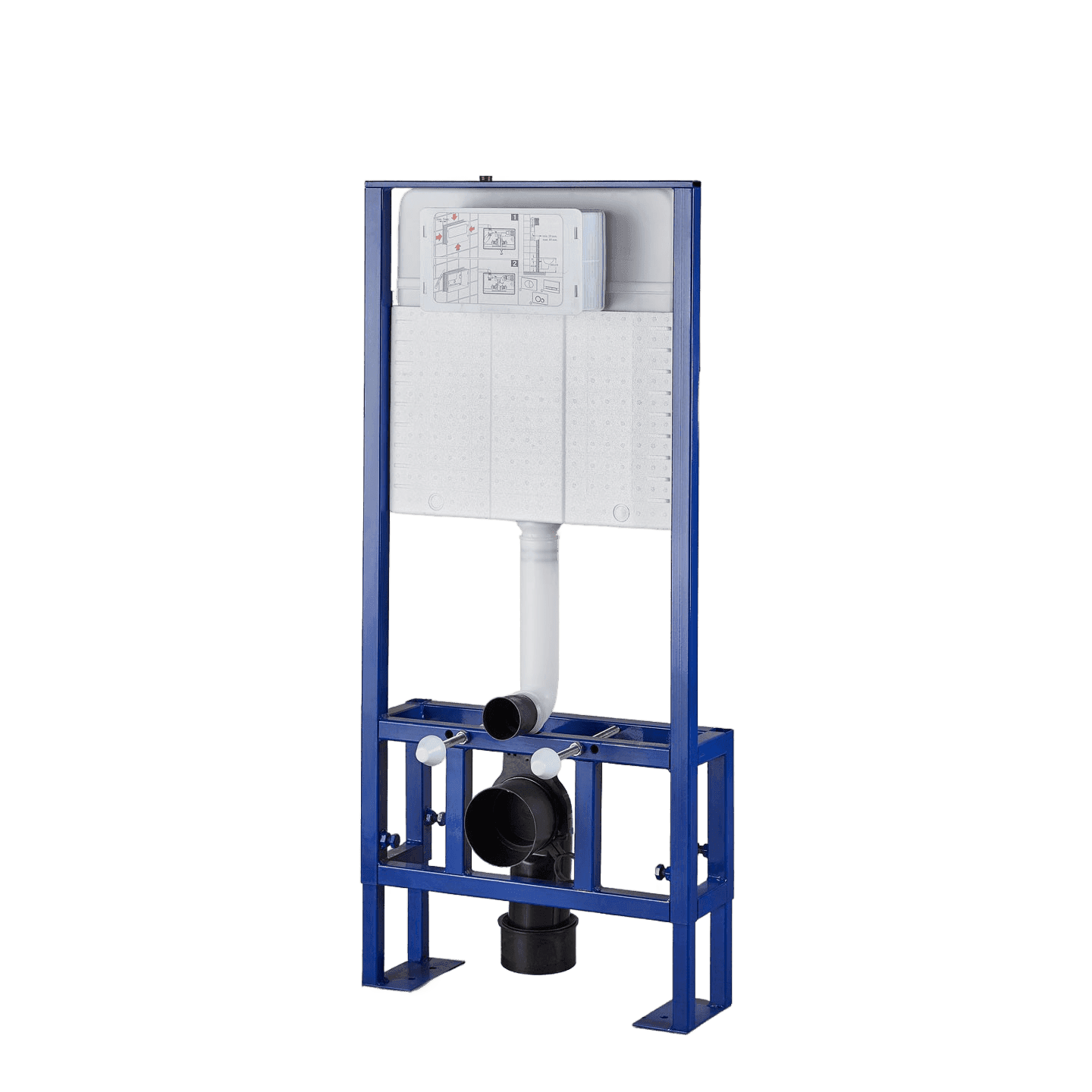 Promicro Floor-Mounted In-Wall Concealed Cistern for Plasterboard (80 mm, Sense)