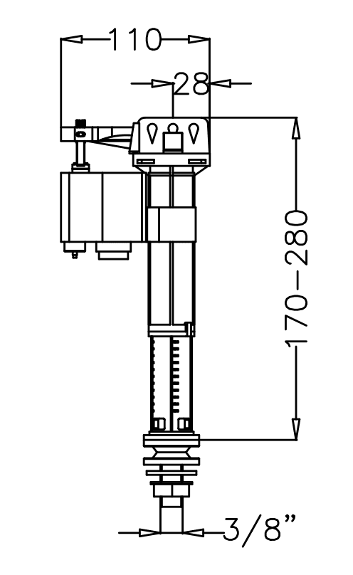 Teleskopik Flotör 3/8″